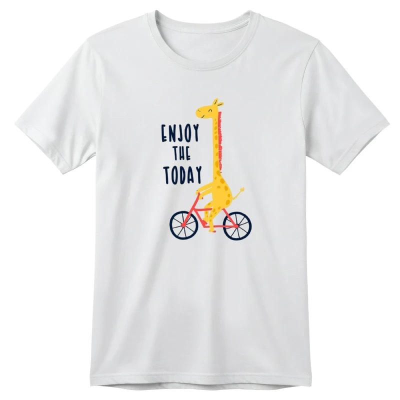 تی‌شرت آستین کوتاه بچگانه مدل زرافه کد v6 