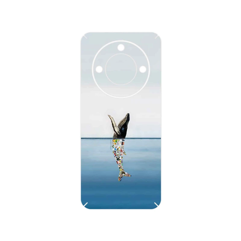 برچسب پوششی ماهوت مدل Collage of Sea Trash مناسب برای گوشی موبایل آنر X9c Smart