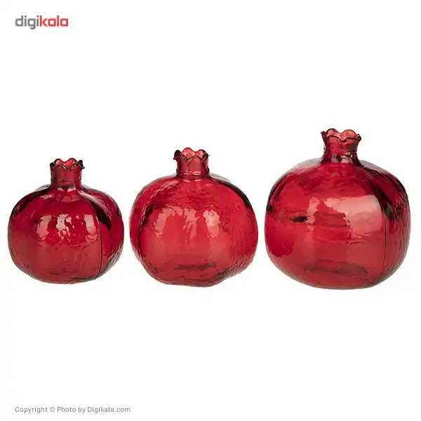 انار دکوری نار بیلو مدل Pomegranate بسته 3 عددی