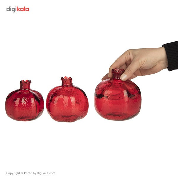 انار دکوری نار بیلو مدل Pomegranate بسته 3 عددی