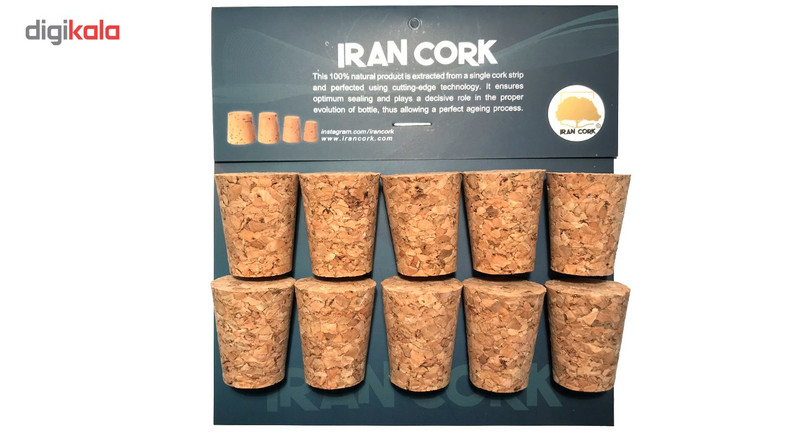 درب بطری چوب پنبه ترکیبی مدل 18-24 - بسته 10 عددی