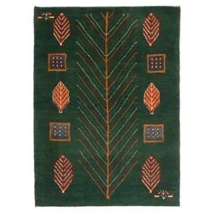 گبه دستبافت یک متری مدل ایلیاتی کد 522936