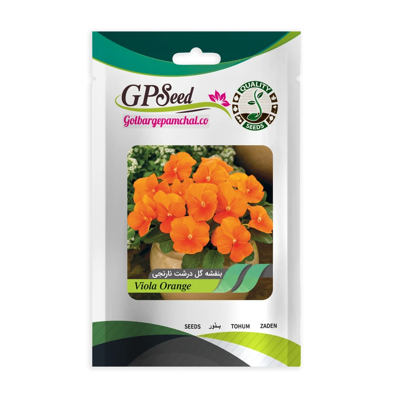 بذر گل بنفشه گل درشت نارنجی گلبرگ پامچال کد GPF-238