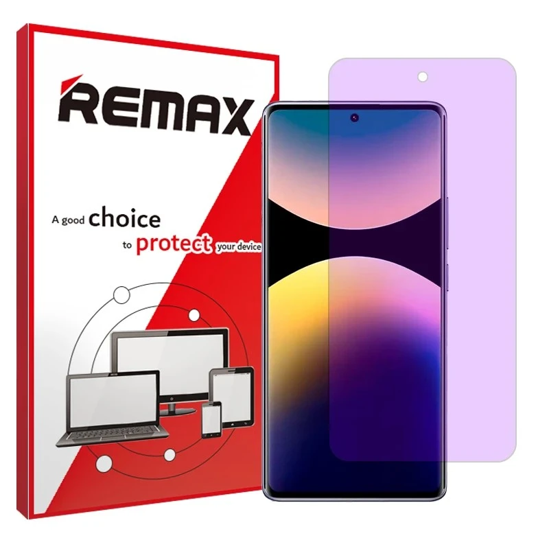 محافظ صفحه نمایش آنتی پرپل ریمکس مدل هیدروژلی مناسب برای گوشی موبایل شیائومی Poco M8 Pro