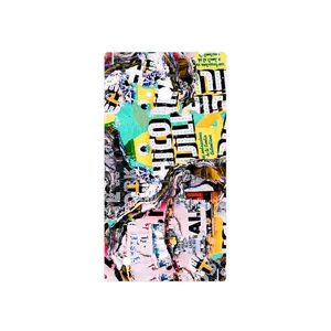 MAHOOT Collage of Teared Paper Cover Sticker for Nokia Lumia 720