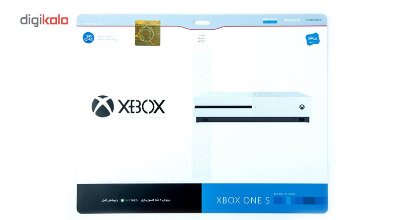 برچسب ماهوت مدلBlack Wild-flower Texture مناسب برای کنسول بازی Xbox One S