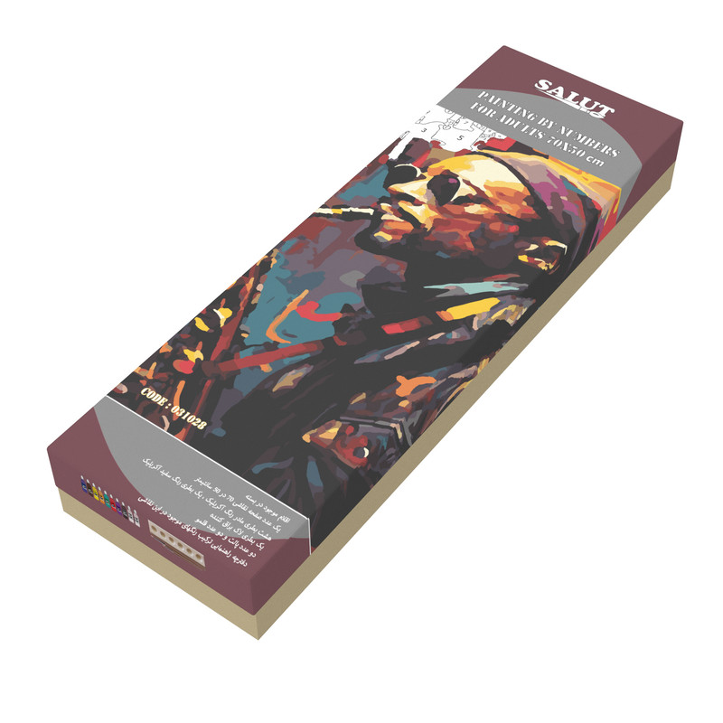 بسته رنگ آمیزی سالوت مدل آکرولیک کد 031028 مجموعه 18 عددی