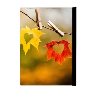 کلاسور پاد آفرین مدل برگ قلبی پاییزی کد 698