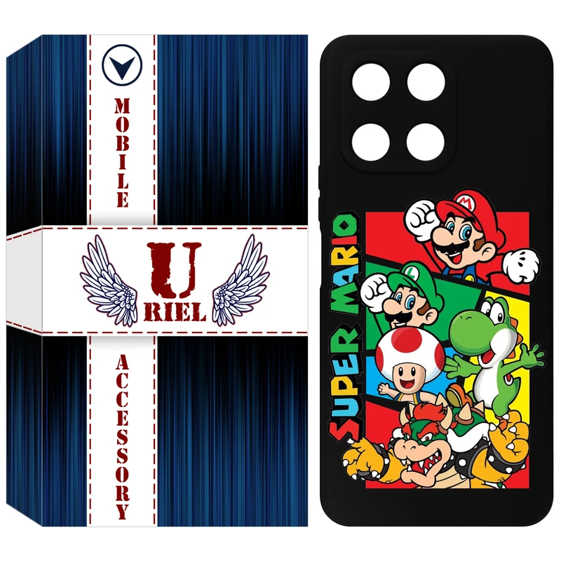 کاور یوریل مدل KSH کد 76 طرح ماریو مناسب برای گوشی موبایل آنر X6A / X6A Plus
