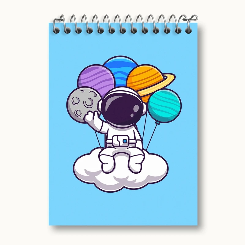 دفتر یادداشت 50 برگ خندالو مدل فضانورد کد 25061