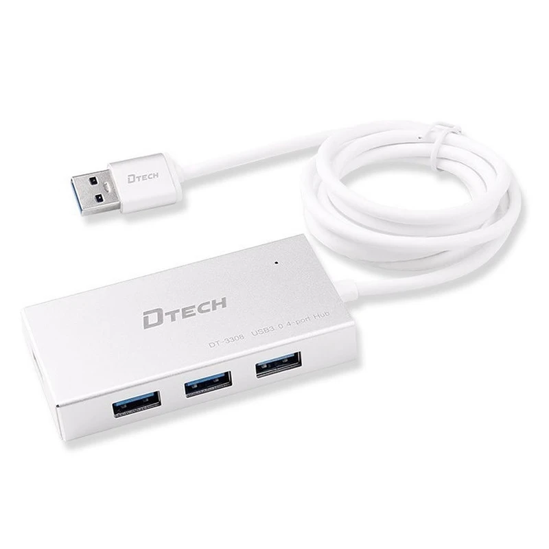 هاب USB3.0 چهار پورت دیتک مدل DT-3308 به طول 1.2 متر