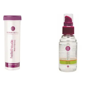 پک آرایشی استاویتا طرح 18 مجموعه دو عددی:  پودر دکلره بریول مدل hellefreude حجم 101میلی لیتر و  روغن مو بریول مدل Brilliant Diva حجم 51 میلی لیتر