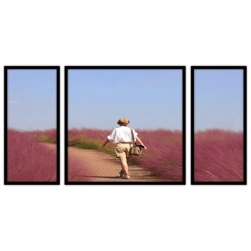 تابلو بکلیت طرح هنری و دکوراتیو مدل B-bu3471مجموعه 3 عددی