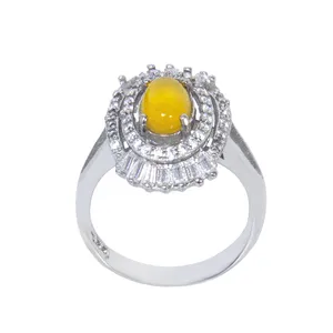 انگشتر نقره زنانه  بازرگانی میلادی کد AWR_022