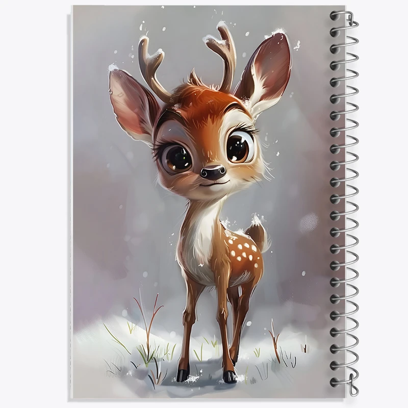 دفتر مشق 50 برگ خندالو طرح آهو کیوت کد N3861