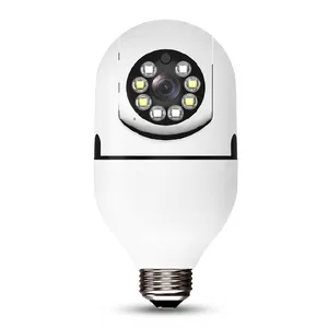 دوربین بیسیم مداربسته تحت شبکه مدل v380 با کیفیت Full HD 1080، لنز 2 مگاپیکسل، چرخش 360 درجه افقی و 90 درجه عمودی، دید در شب تا 20 متر، اتصال Wi-Fi، نصب روی دیوار و سقف، مناسب فضای باز و بسته