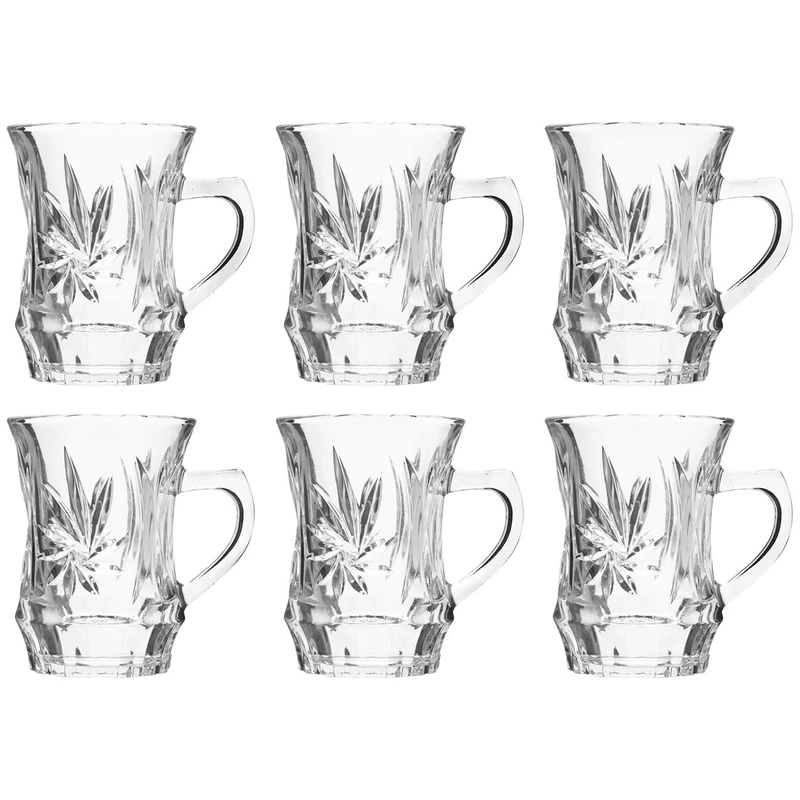 استکان زنگان گلس مدل Sun 1400 بسته 6 عددی