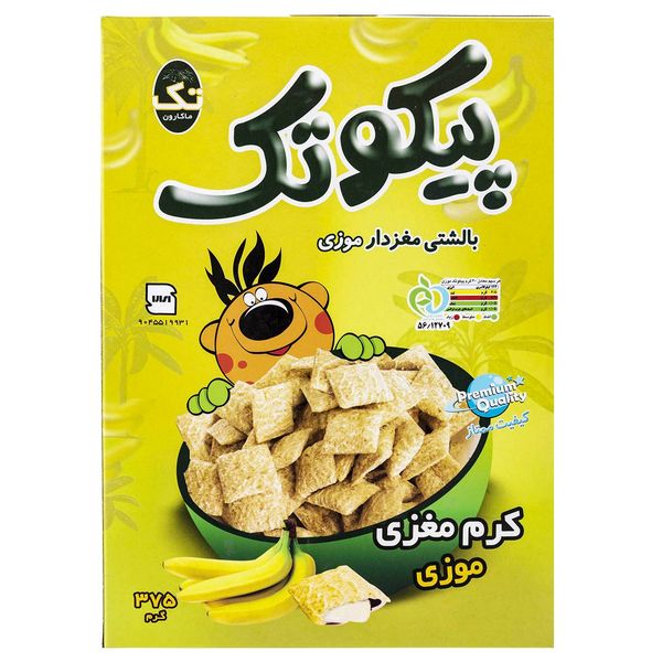 پیکوتک بالشتی مغزدار موزی تک ماکارون مقدار 375 گرم پیکوتک بالشتی مغزدار موزی تک ماکارون مقدار 375 گرم
