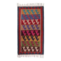 گلیم دستبافت دو متری طرح گنجشکی کد 10 