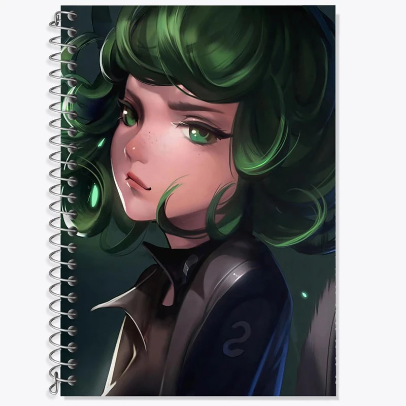 دفتر زبان 50 برگ خندالو مدل سه خط طرح تاتسوماکی انیمه مرد تک مشتی One Punch Man کد 11397