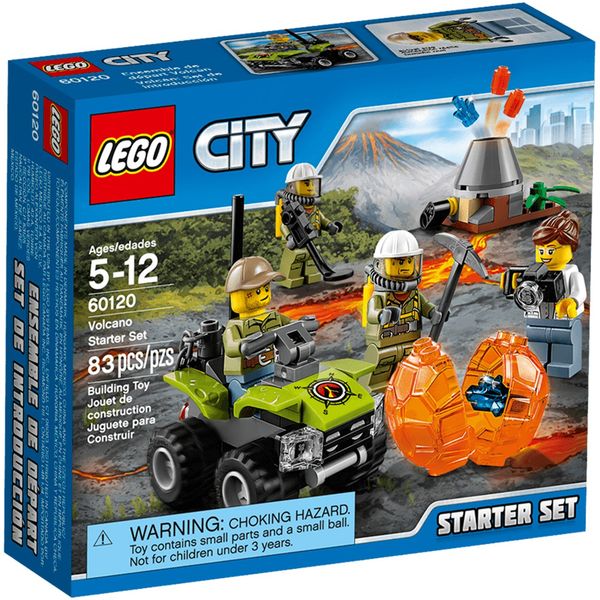 لگو سری City مدل Volcano Starter Set 60120 لگو سری City مدل Volcano Starter Set 60120