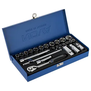 Nova NTS 7400 Socket Set And Ratchet Wrench 25 PCS