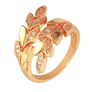 انگشتر زنانه ژوپینگ مدل برگ کد R4289