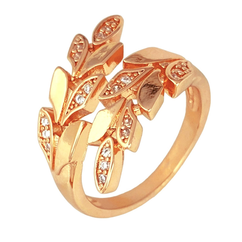 انگشتر زنانه ژوپینگ مدل برگ کد R4289