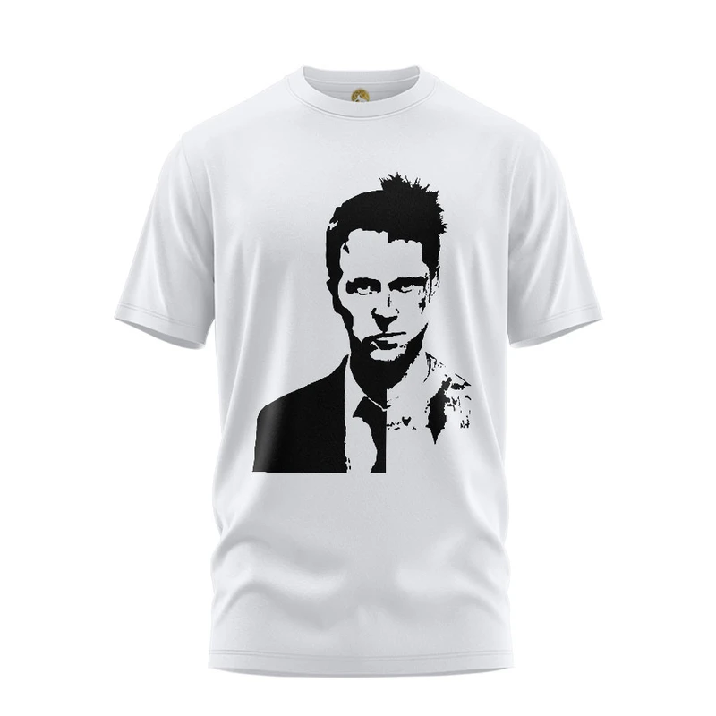 تی شرت آستین کوتاه زنانه هومرو مدل  TW298 طرح Fight Club