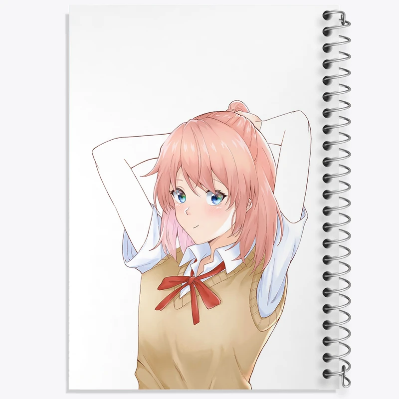 دفتر شطرنجی 50 برگ خندالو مدل یویی انیمه جوانی کمدی رومانتیک من کد 32536