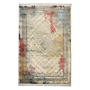 فرش ماشینی برسام کد 9131 زمینه نسکافه ای