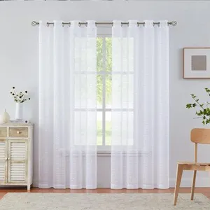 پرده مدل پانچ حریر شاین ساده سایز 150x280 سانتیمتر