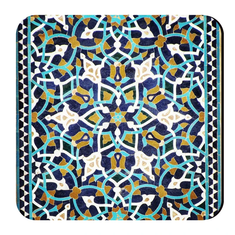 زیرلیوانی طرح نقوش هندسی کد wzl121
