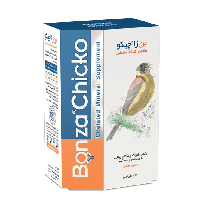 مکمل غذای پرندگان زینتی بن زا چیکو کد 03547 حجم 5 میلی لیتر