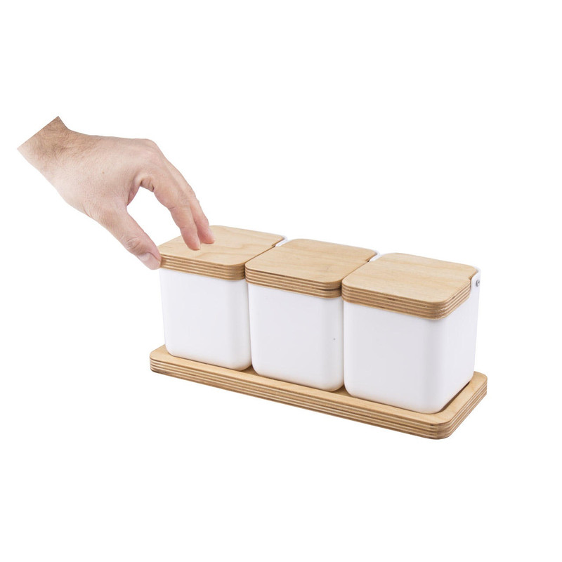 ست جای ادویه 4 پارچه رایکا کد MD1104