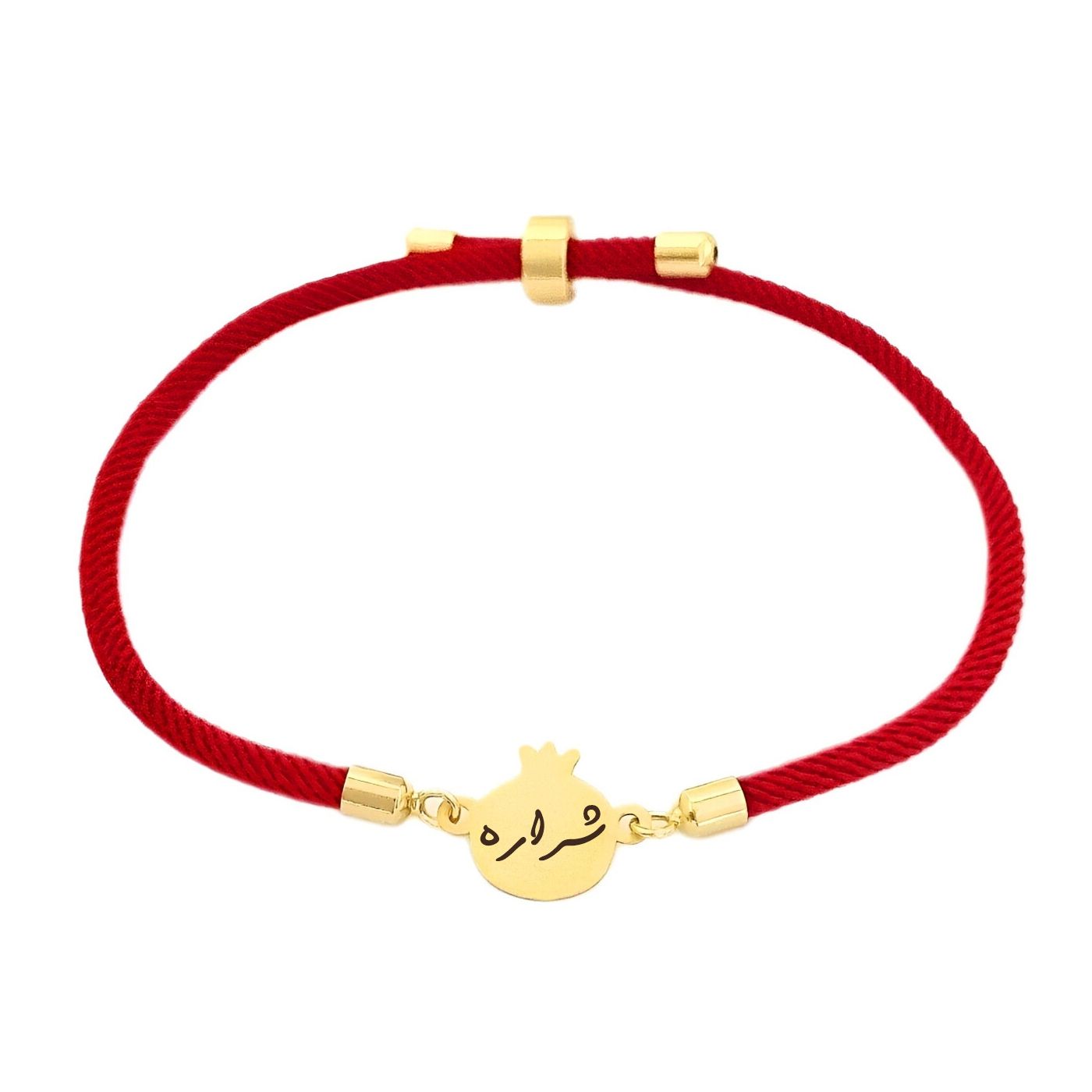 دستبند طلا 18 عیار زنانه لیردا مدل اسم شراره nar -  - 1