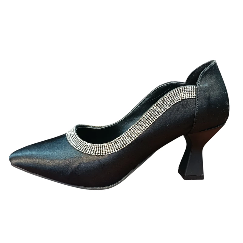 کفش پاشنه‌دار زنانه مدل نگین دار ستین 