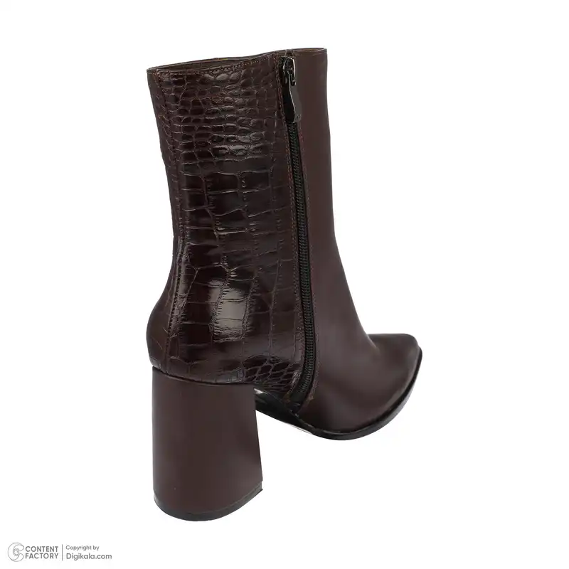 نیم بوت زنانه چرم مشهد مدل J2570-091