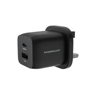 Powerology 35W Dual Port Ultra-Compact PWCUQC005-U Wall Charger