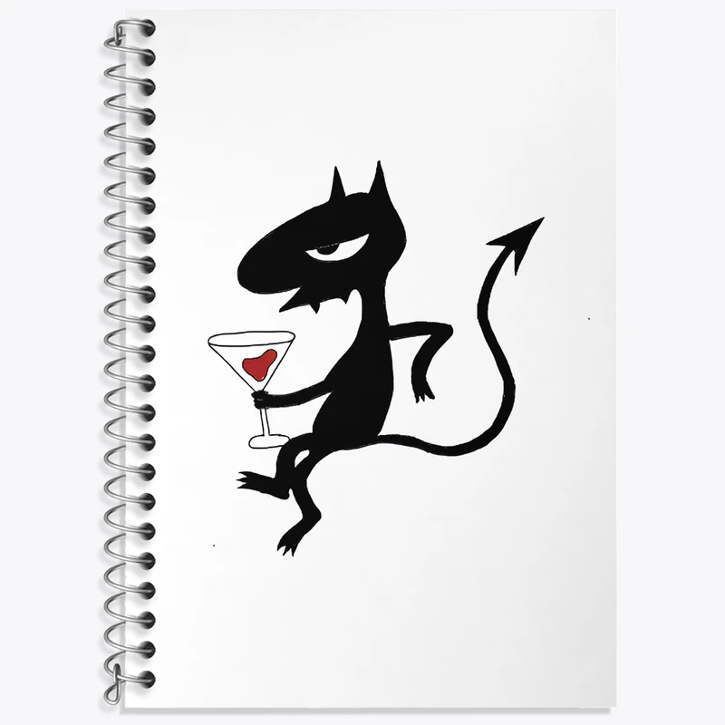 دفتر زبان 50 برگ خندالو مدل دو خط طرح انیمه طلسم شدگان کد N3223