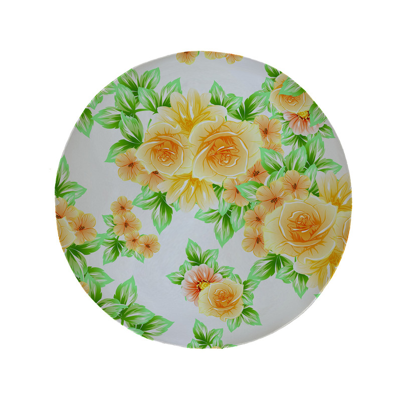 پادری مدل دایره طرح گل کد 5891 سایز 90 × 90 سانتی متر 