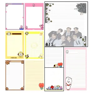 کاغذ یادداشت مدل اسکرپ بوک طرح بی تی اس مجموعه 20 عددی  