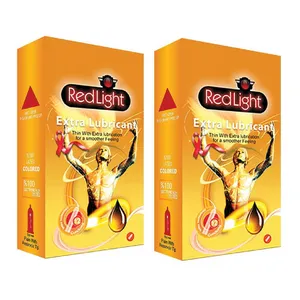 کاندوم ردلایت مدل Extra Lubricant مجموعه دو عددی