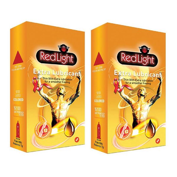کاندوم ردلایت مدل Extra Lubricant مجموعه دو عددی کاندوم ردلایت مدل Extra Lubricant مجموعه دو عددی