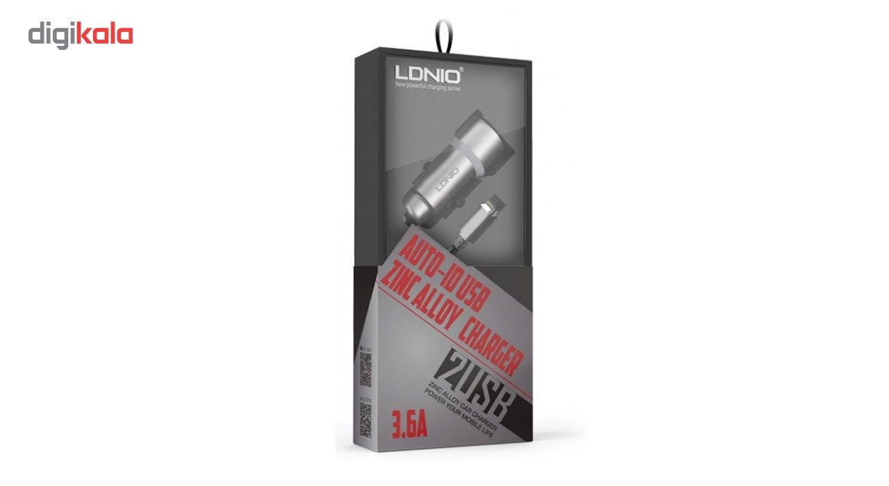 شارژر فندکی الدینیو مدل C302 همراه با کابل microUSB main 1 6