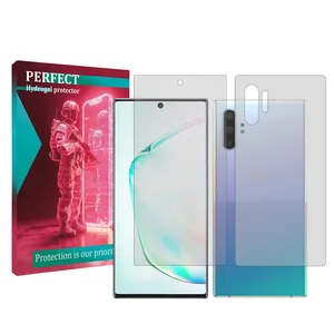 Perfect Tough model transparent screen protector suitable for Samsung Galaxy Note10 Plus 5G Mobile phone with back protector
