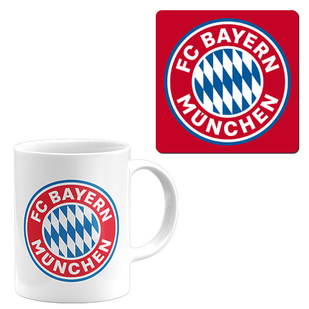 ماگ مدل بایرن مونیخ به همراه زیرلیوانی