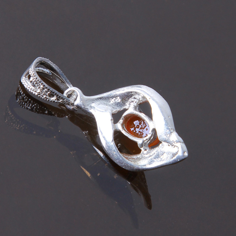 آویز گردنبند نقره زنانه بازرگانی میلادی کد PK_087