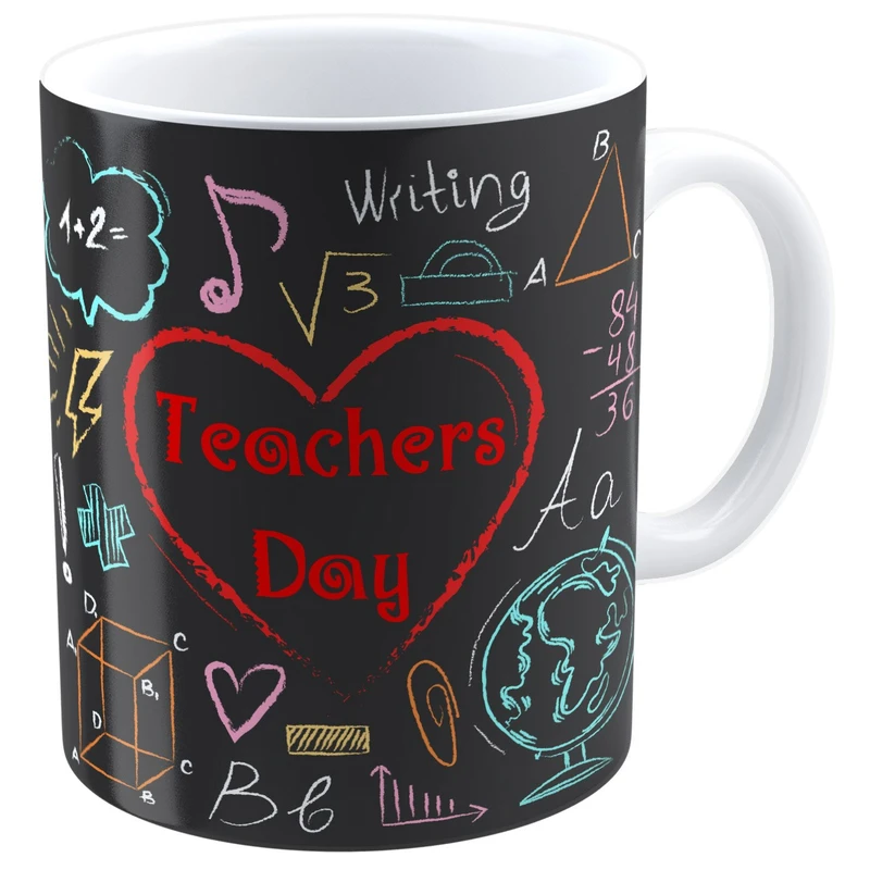 ماگ شین دیزاین طرح تخته گچی روز معلم کد 4159