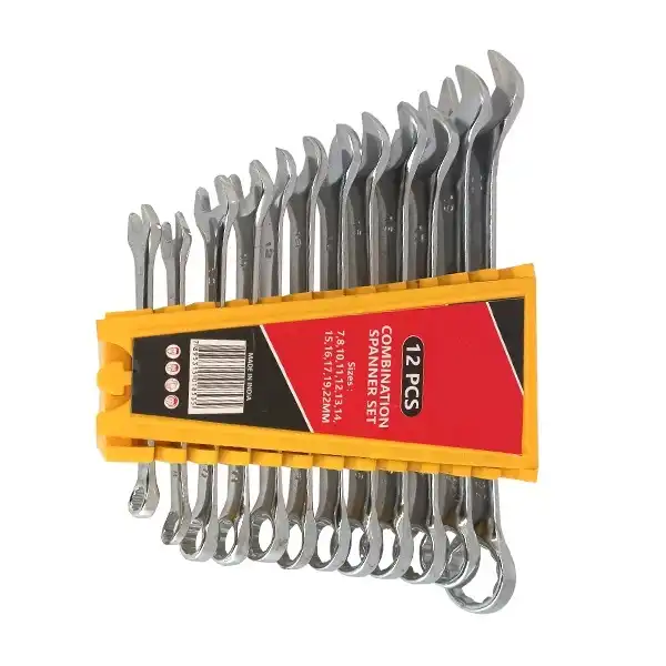 آچار یکسر تخت و یکسر رینگی مدل WRE مجموعه 12 عددی